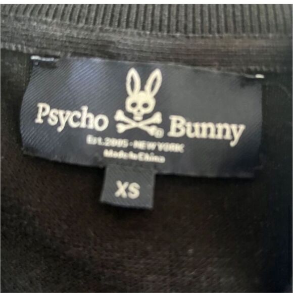 Psycho Bunny Cardigan Men 100% cotton Logo long sleeve full zip Small - Picture 8 of 14